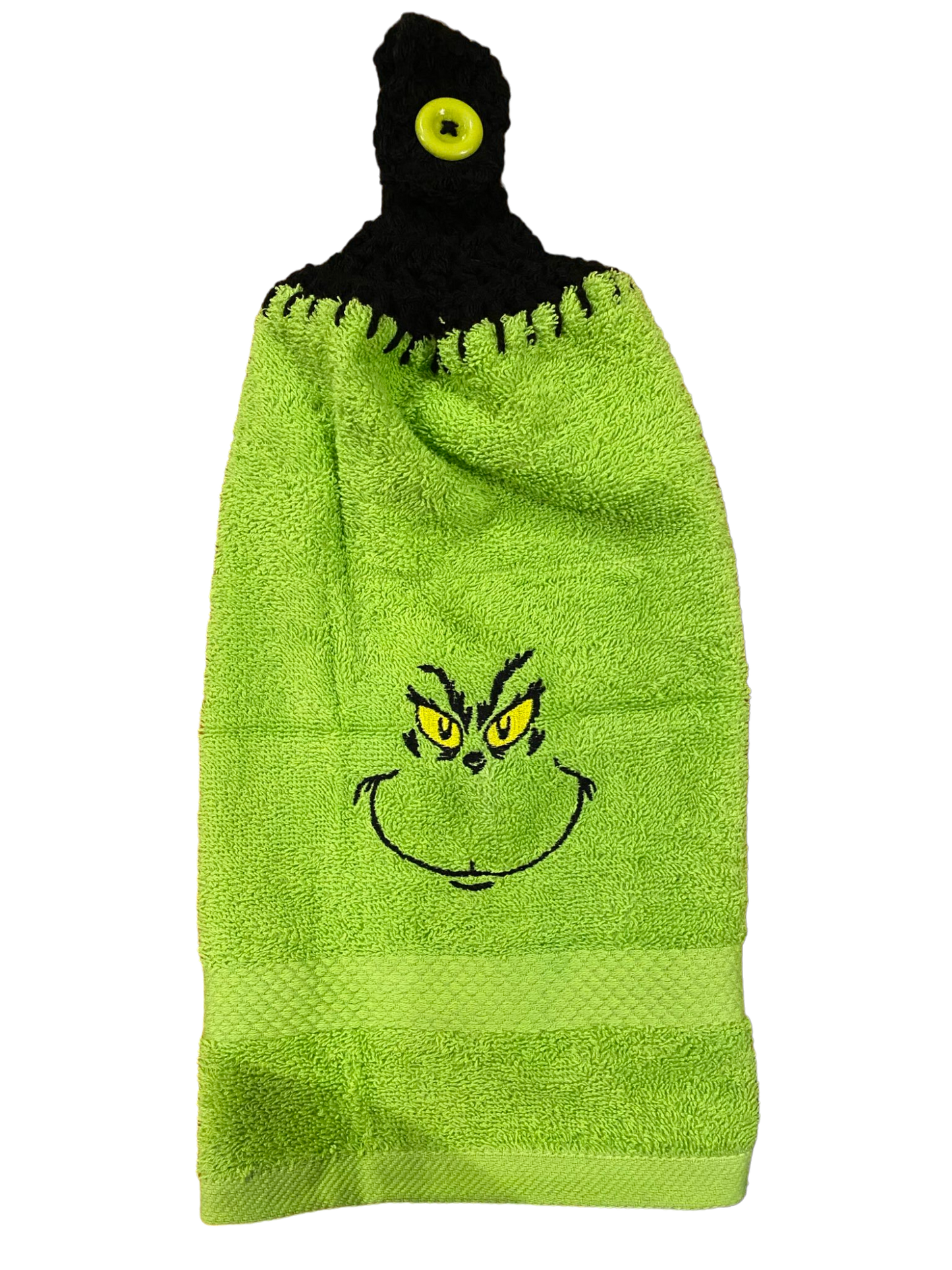 Grinch face Decorative Hand Towel