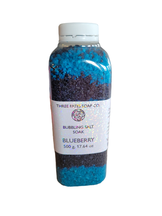 Blueberry Bubbly Salt Soak