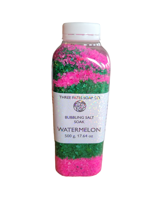 Watermelon Bubbly Salt Soak