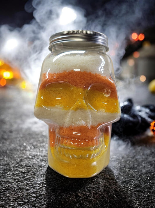 Candy Corn Skull Bath Salts